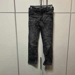 Salvage Supply Co Buckle Boys Reckless Straight Regular Fit Black Jeans Sz 12R